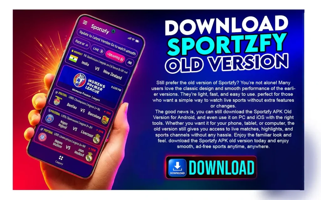 sportzfy old version